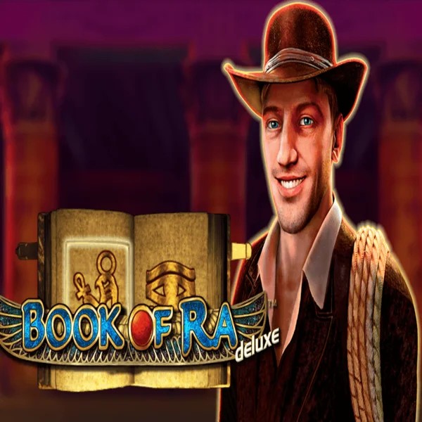 Book of Ra Deluxe slot visual from Novomatic available on joki-kasino.fi