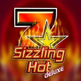 Sizzling Hot Deluxe online game logo by Novomatic on joki-kasino.fi